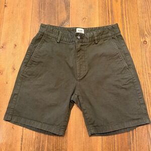 Flint and Tinder Chino Stretch Shorts Men's 29 Gray Brown 7 Inch Inseam Preppy